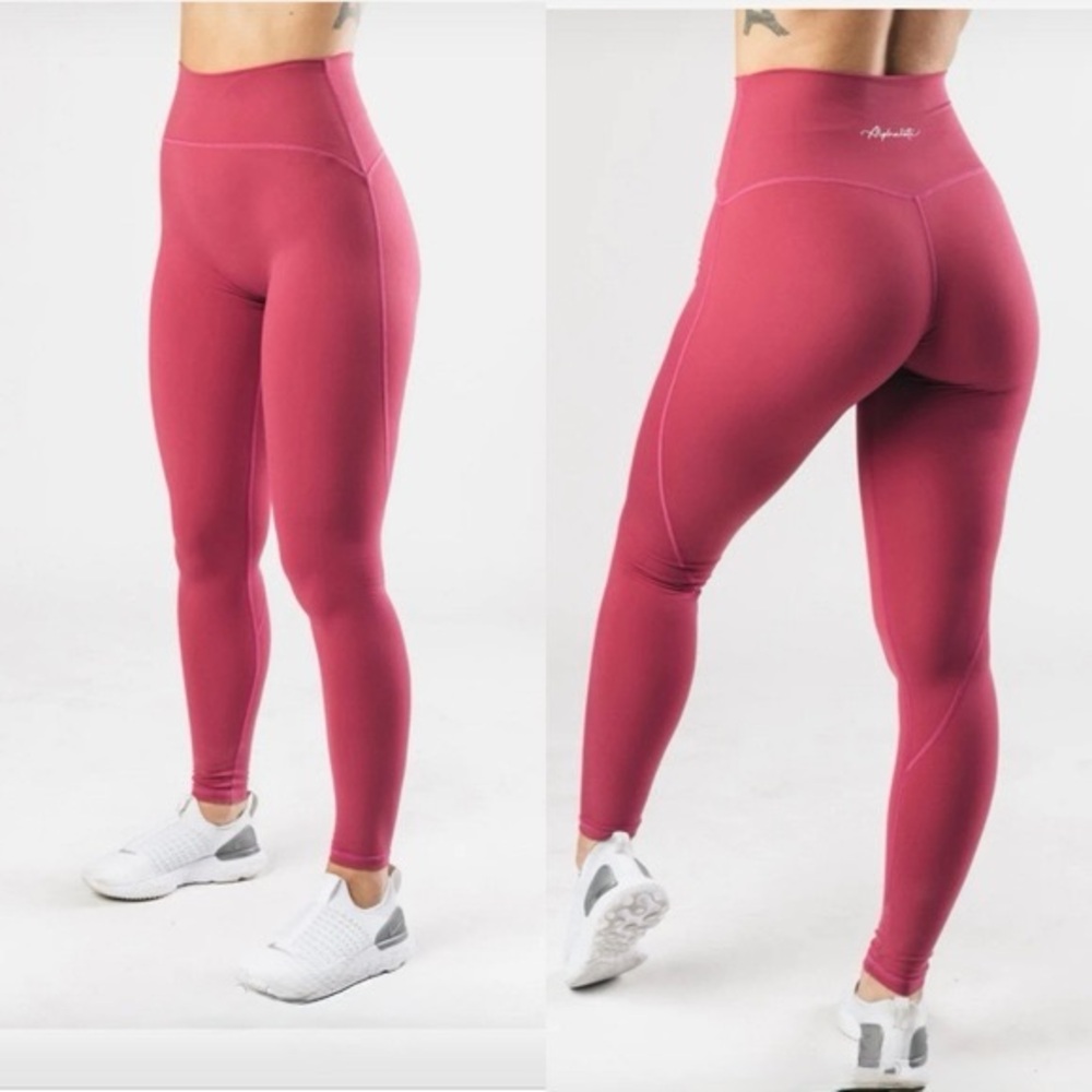 Alphalete Surface Path Laser Cut Leggings•Rose Wine🍷🌹